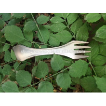 Pique-nique de camping en plein air UL BACKPACKING métal spork titane, couvercle en titane spork